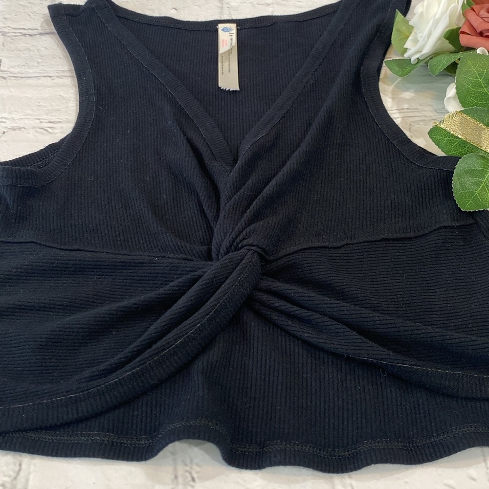 FP Movement by Free People Black Twist-Front Crop Top - Picture 3 of 14